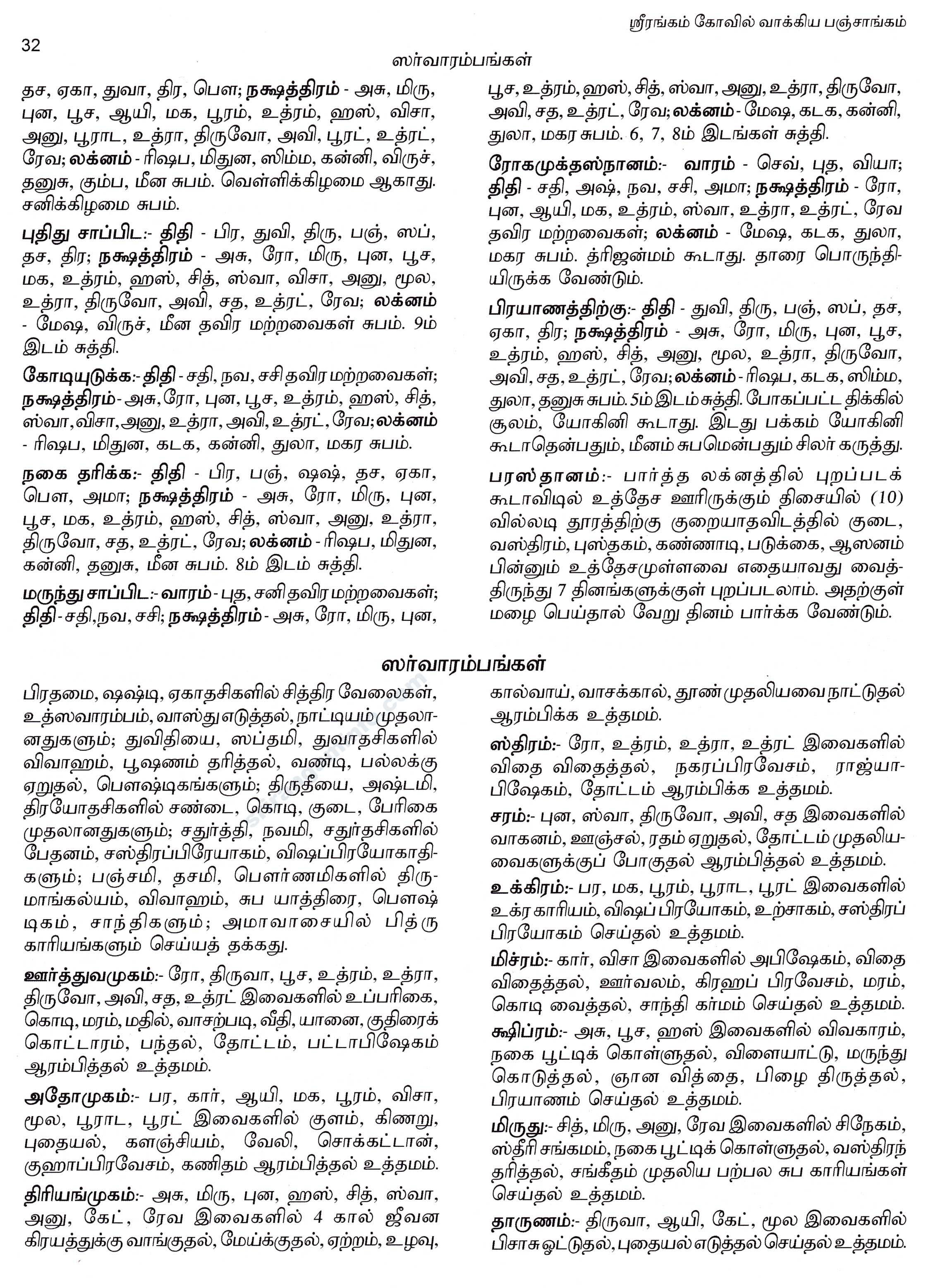 Panchangam